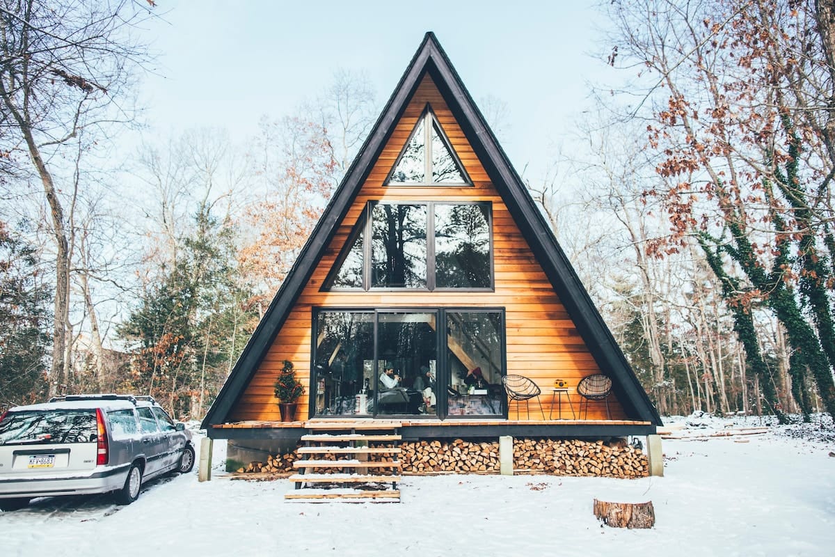 Riverfront Modern, A-Frame Escape hero image