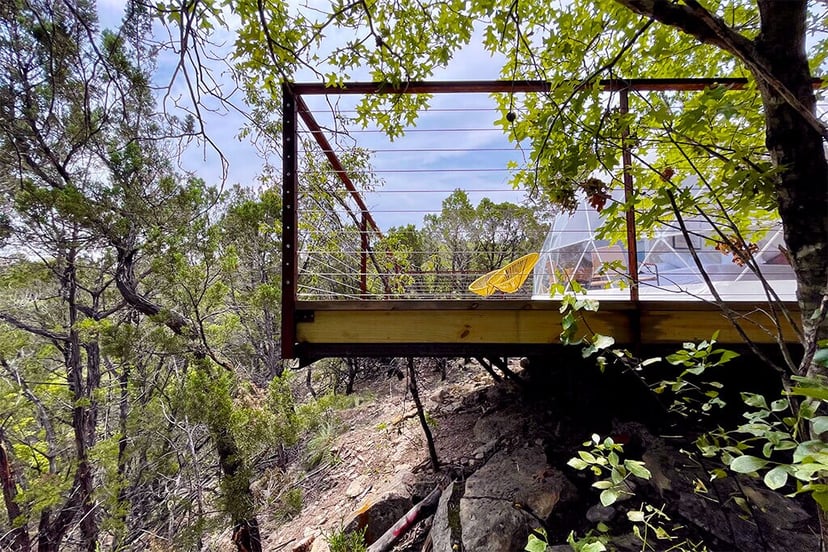 Image 4 of Vagary · Luxury Glamping Treetop Dome + Dip Pool