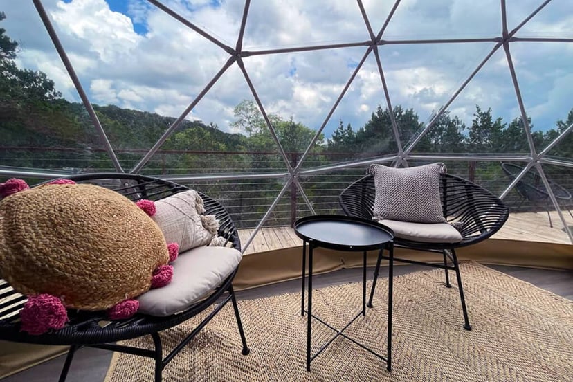 Image 5 of Habibi · Luxury Glamping Treetop Dome + Dip Pool