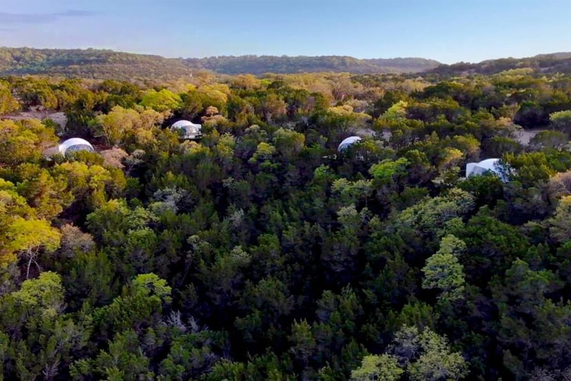Image 1 of Vagary · Luxury Glamping Treetop Dome + Dip Pool