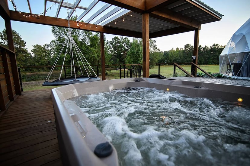 Image 1 of Luna · Luxury Glamping Dome + Hot Tub