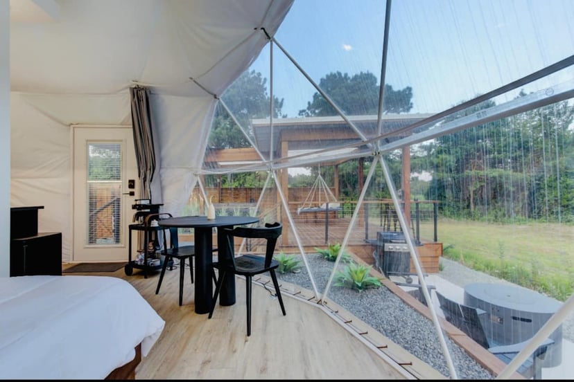Image 4 of Luna · Luxury Glamping Dome + Hot Tub