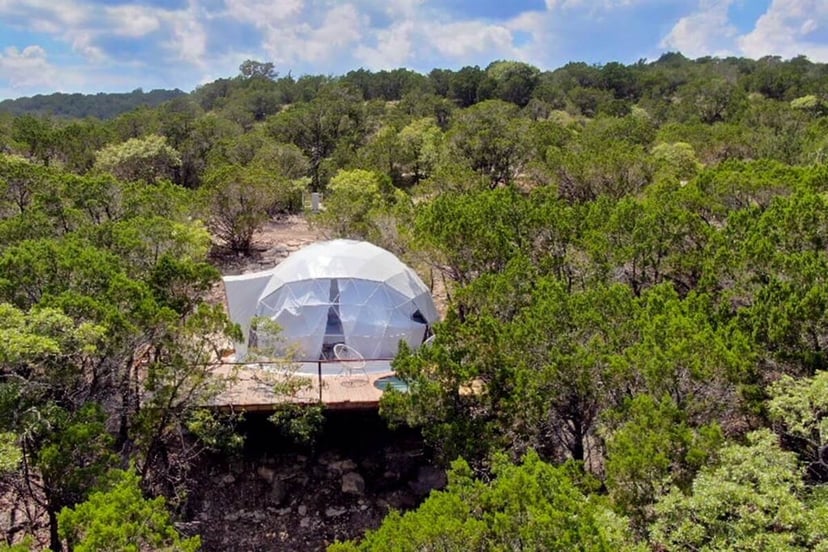 Image 7 of Sabi · Luxury Glamping Treetop Dome + Dip Pool