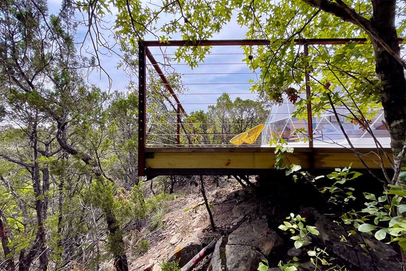 Image 11 of Vagary · Luxury Glamping Treetop Dome + Dip Pool