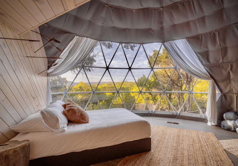 Image 6 of Ukiyo · Luxury Glamping Dome with Loft + Hot Tub