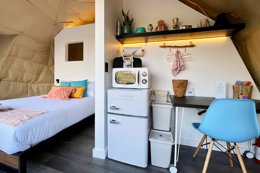 Image 9 of Sabi · Luxury Glamping Treetop Dome + Dip Pool