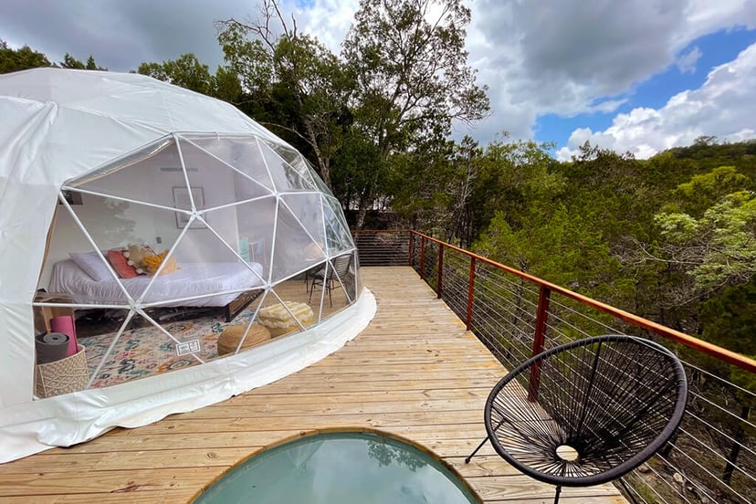Image 24 of Habibi · Luxury Glamping Treetop Dome + Dip Pool