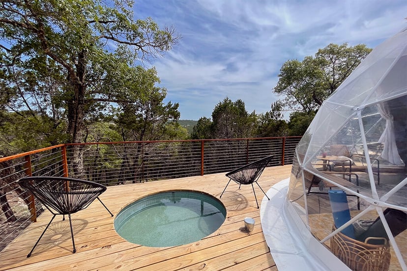 Image 11 of Morii · Luxury Glamping Treetop Dome + Dip Pool
