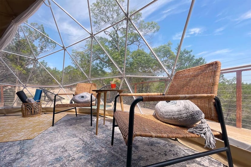 Image 14 of Morii · Luxury Glamping Treetop Dome + Dip Pool