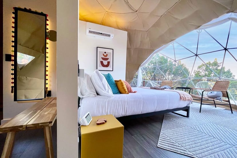 Image 12 of Sabi · Luxury Glamping Treetop Dome + Dip Pool