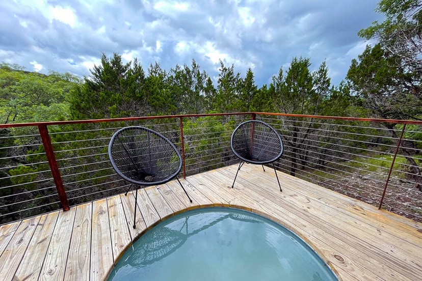 Image 9 of Habibi · Luxury Glamping Treetop Dome + Dip Pool