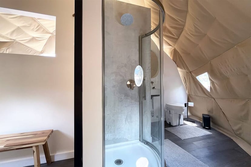 Image 16 of Vagary · Luxury Glamping Treetop Dome + Dip Pool