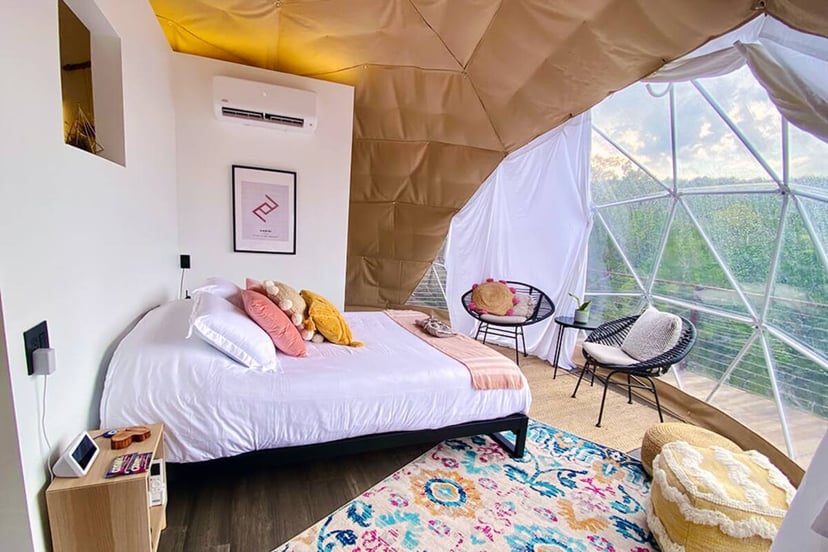 Image 12 of Habibi · Luxury Glamping Treetop Dome + Dip Pool