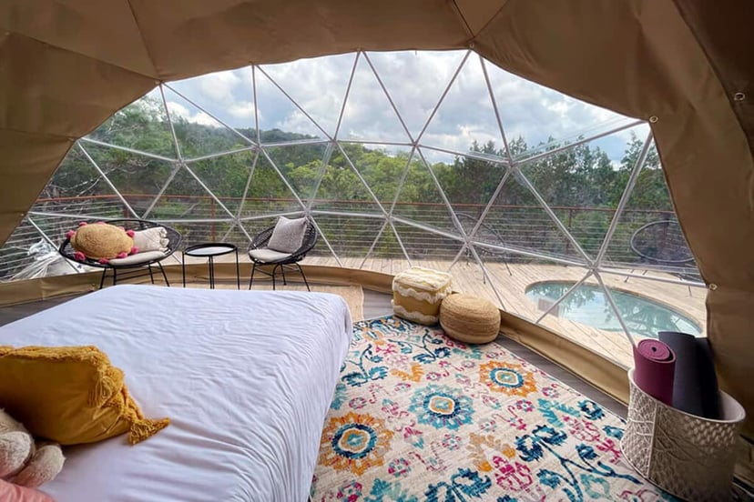 Image 11 of Habibi · Luxury Glamping Treetop Dome + Dip Pool