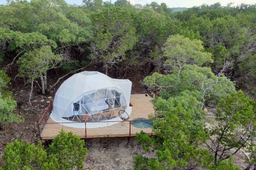Image 19 of Morii · Luxury Glamping Treetop Dome + Dip Pool