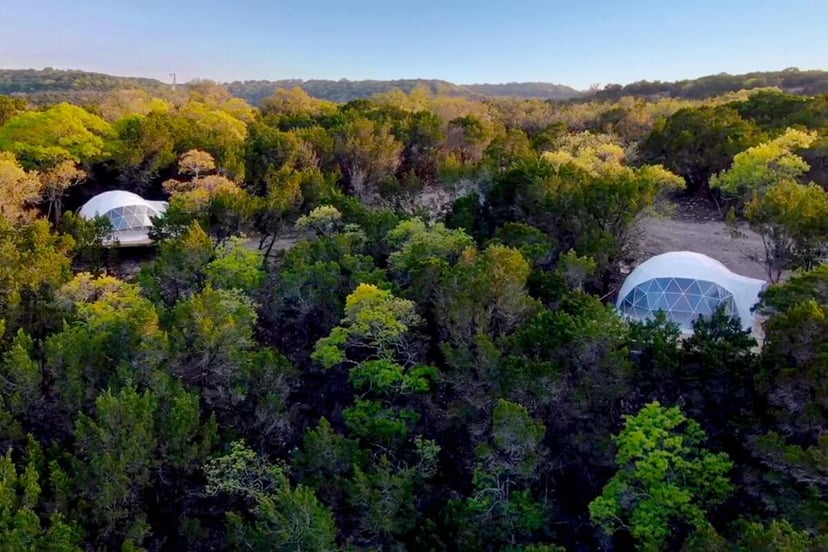 Image 19 of Vagary · Luxury Glamping Treetop Dome + Dip Pool