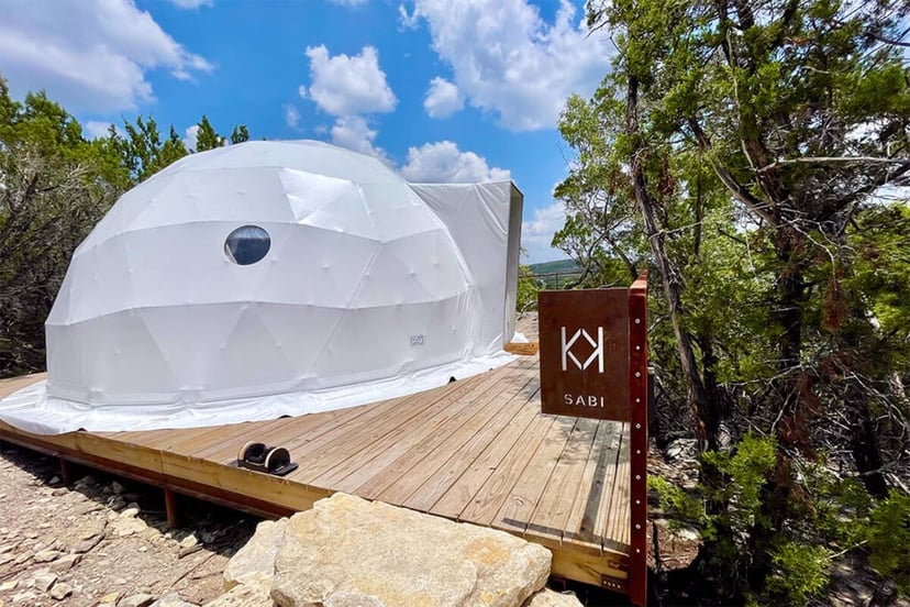 Image 19 of Sabi · Luxury Glamping Treetop Dome + Dip Pool