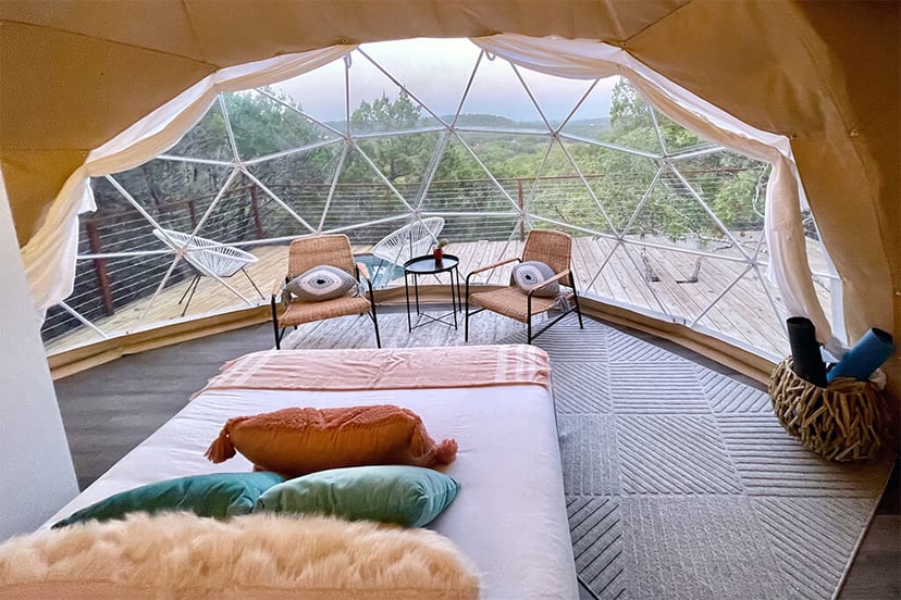 Image 24 of Sabi · Luxury Glamping Treetop Dome + Dip Pool