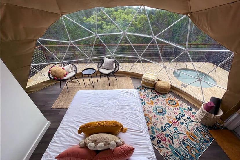 Image 19 of Habibi · Luxury Glamping Treetop Dome + Dip Pool