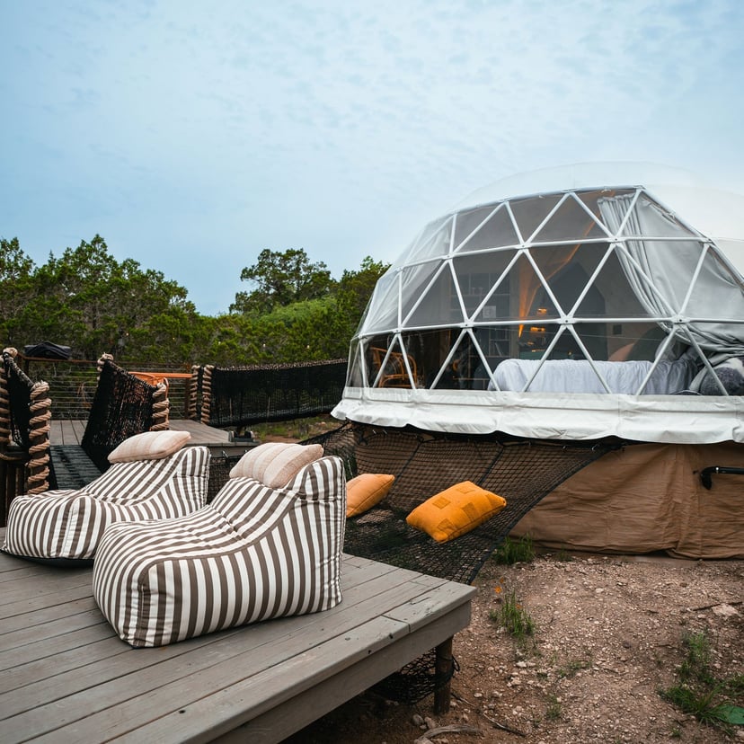 Image 26 of Luna · Luxury Glamping Dome + Hot Tub