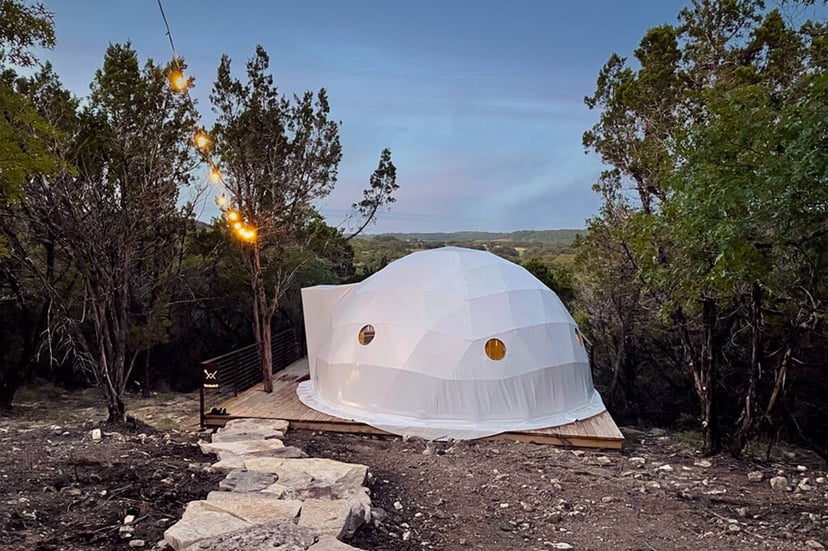 Image 21 of Vagary · Luxury Glamping Treetop Dome + Dip Pool